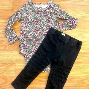 Tea Collection Floral Bodysuit